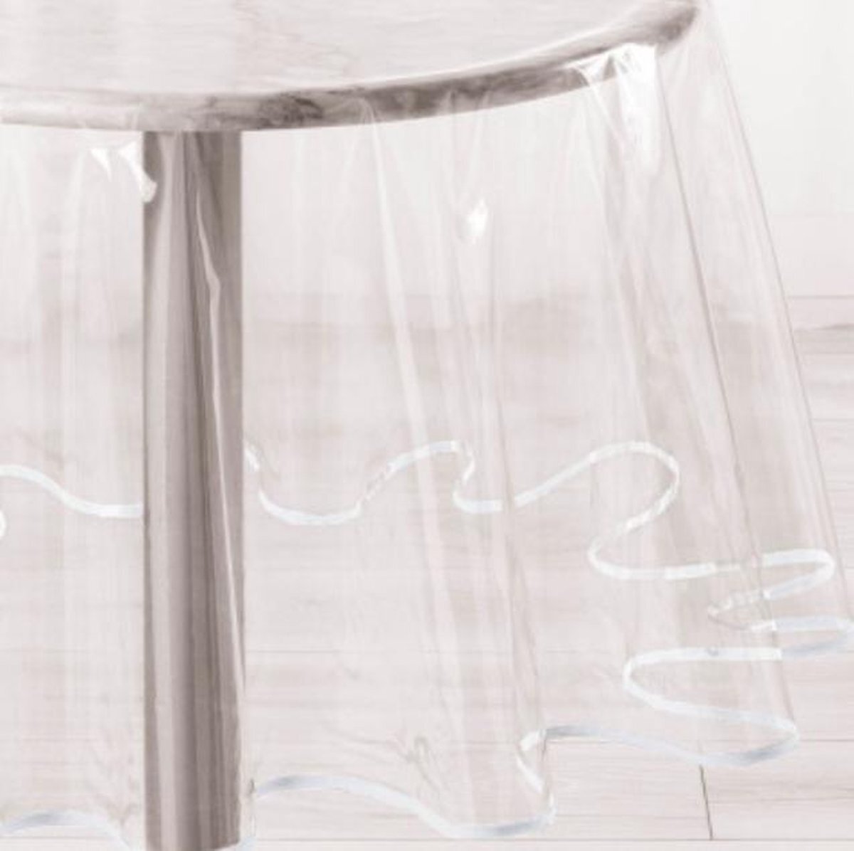 LeDouceur Tafelkleed plastic rond - Tafelzeil transparant - 180cm diameter - Tafellaken