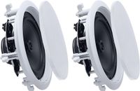 VEVOR Plafondluidsprekers 203,2 Mm 1 Paar, Ronde 2-Weg Luidsprekers met Hifi-Geluid en 150 W Piekvermogen, Luidsprekers voor Vochtige Ruimtes, Badkamer, Keuken en Overdekte Veranda's, Plafondmontage