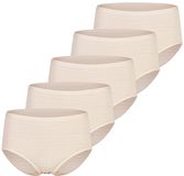Speidel Dames midi slip 5 pack Cotton & More Honey Effen Vrouwen 3XL (46)