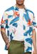 Superdry Chemise Hawaïenne Homme Blanc Bleu Orange Coton Manches Courtes XL