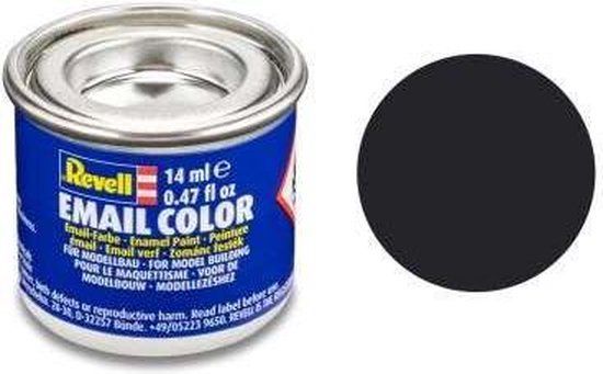 Revell #6 Tar Black (teerzwart) - Matt - RAL9021 - Enamel - 14ml Paint Pot