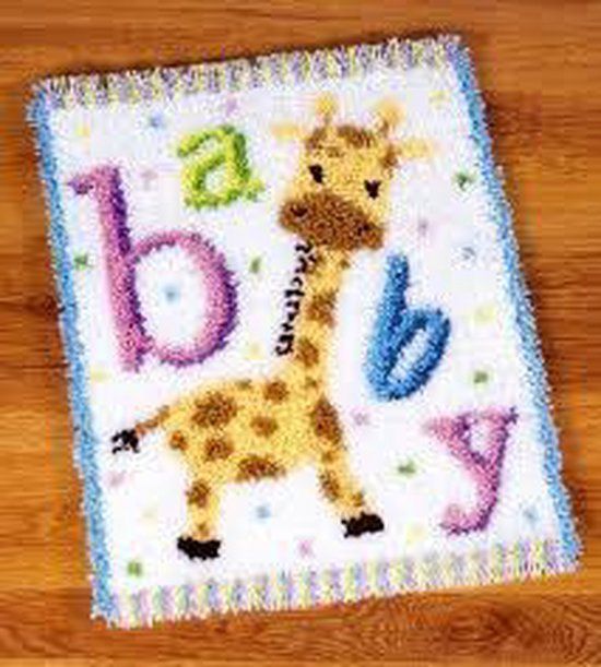 Vervaco Knooptapijt kit - Baby girafje II - PN-0149292