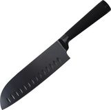 Bergner Santoku Mes 17.5cm Roestvrij staal Zwart
