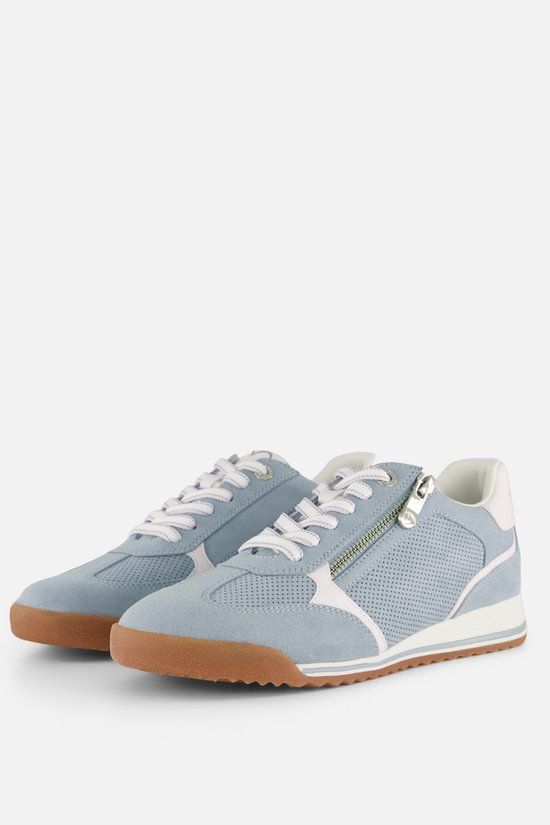Marco Tozzi Lage Sneakers Dames Blauw Synthetisch - Maat 36