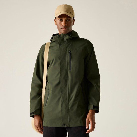Regatta Heren Daledon Longline Waterdichte Jas met Capuchon