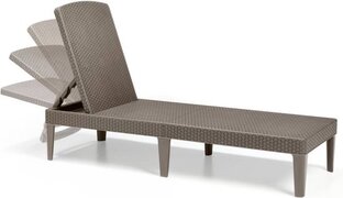 Allibert - Jaipur Lounger - Ligbed - inc. Kussen - Verstelbaar - Cappuccino