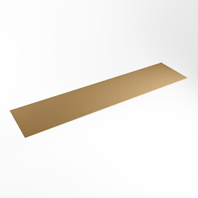 Mondiaz Mondiaz TOP 46 Topblad - 200x46x0.9cm - geschikt voor afdekplaat - Solid surface - Oro XIM49878Oro