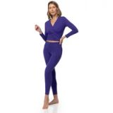 Yogaessential Lange mouw cache-coeur dames