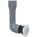 Econoname Borea⌀80c - Bouche plastique ronde réglable ⌀80 manchon coude