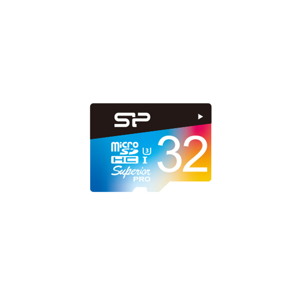 Silicon Power 32GB Superior PRO MicroSDHC Class10 UHS-1 U3 R90/W80Mb/s incl. SD-adapter Zwart