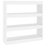 VidaXL Boekenkast/kamerscherm 100x30x103 cm wit