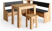 Vicco Roman Hoekbank set – 150 x 150 cm met tafel Krachtige eik goud