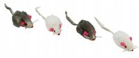 Kerbl Kattenspeelgoed Vilt Muis 4 Stuks met Ramelaar Diverse Kleuren