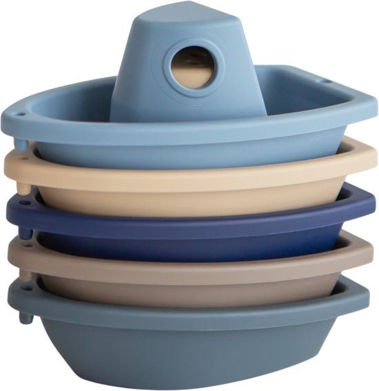 Mushie Badspeeltjes - Bath Boats - Set van 5