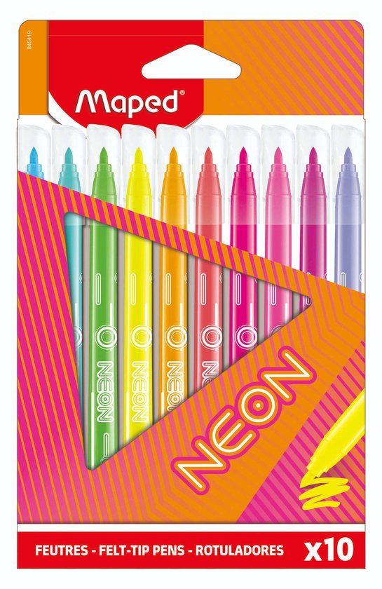 Maped Office Maped Neon Viltstift Set - 10 Kleuren