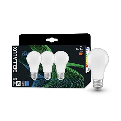 Bellalux LED-lamp, E27-basis, koud wit (4000K), 806 Lumen, 3-Pak