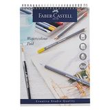 Faber-Castell Creative Studio Aquarel Pad, A4, zuurvrij spiraalgebonden papier, 190 g/m², 15 vellen