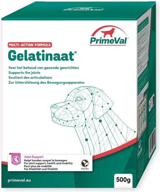 Primeval Artrose Gelatinaat - Soepele gewrichten Hond - 500 gr