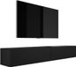 3E 3xE living.com meuble TV mural - design moderne. Dimensions : Largeur : 2 x 100 cm, Hauteur : 34 cm, Profondeur : 32 cm. meuble TV, étagère TV, meuble TV suspendu, finition noir mat
