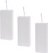 Merkloos Waterverdamper radiator - Pakket van 3x stuks - wit - 20 cm - dolomiet/aardewerk - luchtbevochtiger - radiator bak
