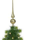 Othmar Decorations Kerstboom piek - goud - 28 cm - kunststof