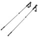 ProsourceFit Anti-Shock Trekking/Wandel/Wandelstok met Kompas, Zwart