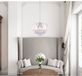 Globo Kroonluchter Minnesota LED - Chroom met heldere acryldecoratie en acrylkristallen