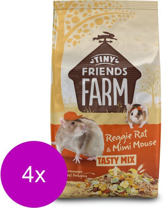 Supreme Reggie Rat - Rattenvoer - 4 x 850 g