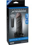 Pipedream Fantasy X-Tensions Vibrating Real Feel 2" Extension Black 51 mm