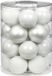 Inge-glas Inge's Christmas Decor Gmbh 20x stuks glazen kerstballen elegant wit mix 6 cm glans en mat