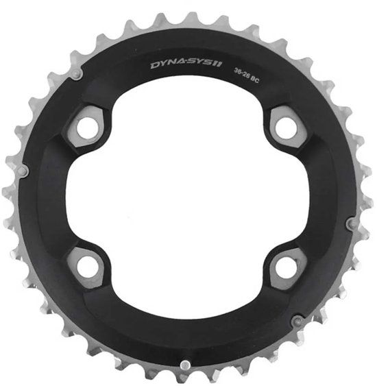 Massi Shimano XT 2x11s Kettingblad Zilver 26t