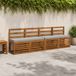 vidaXL - 1-delig - Bankkussen - VUGHT - 100% - Polyester - Grijs - 120 x 30 x 5 cm