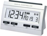 Technoline WT 87 - Radio Controlled Alarm Clock - Silver
