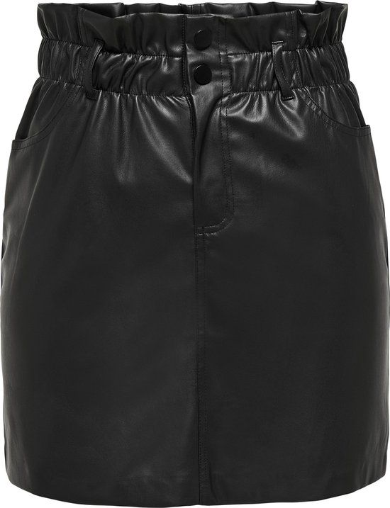 ONLY ONLMAIYA-MIRI FAUX LEATHER SKRT PNT Women's Skirt - Size XS - Black