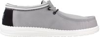 HEYDUDE - Wally Letterman Heren Instappers Light Grey/White - Maat 40