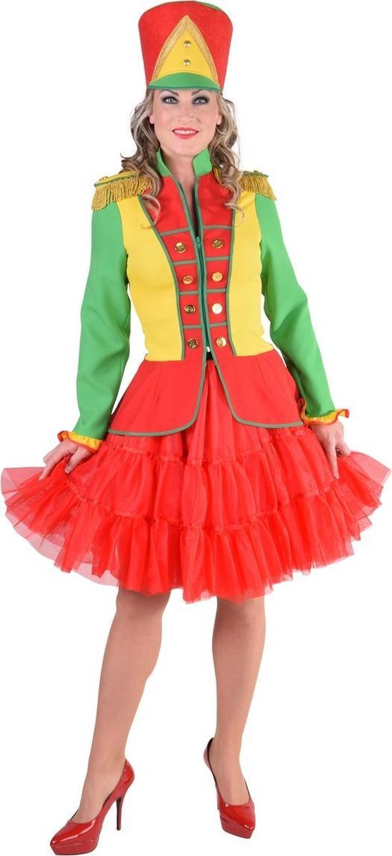 Magic by freddy Circus Kostuum | Officier In De Orde Van Carnaval Jas Vrouw | Medium | Carnaval kostuum | Verkleedkleding