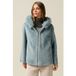 Oltre Short Parka à capuche bleu clair