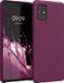 kwmobile telefoonhoesje geschikt voor Samsung Galaxy A51 - Hoesje met siliconen coating - Smartphone case in bordeaux-violet