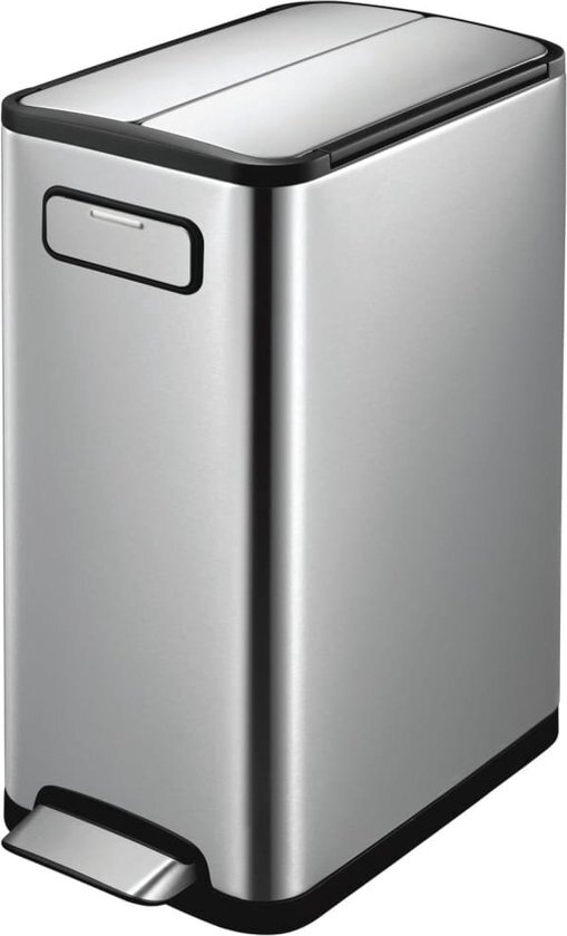 EKO Ecofly Recycle Step Bin - 45 l - mat RVS