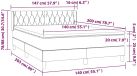 vidaXL Boxspringbed met matras, fluweel, roze, 140x200 cm