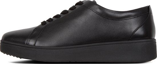 FitFlop Rally Leather Sneakers - Black - Size 38