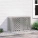 VidaXL Airconditioner hoes zilver 100 x 50 x 70 cm roestvrij staal