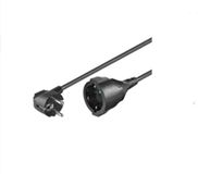 MicroConnect Schuko, M/F, 5 m - kabel (M/F, 5 m, mannelijk, zwart)