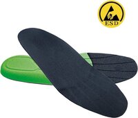 Atlas Inlegzool Klima-Komfort ESD - Zwart/Groen - Maat 40