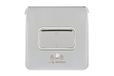 Schneider Electric Lisse Screwless Deco - enkele ventilator-scheidingsschakelaar, 3-polig, 10 AX, gepolijst chroom met wit inzetstuk, GGBL1013WPC