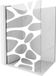 Mexen Kioto L paroi de douche Walk-in 100 x 200 cm, motif blanc, noir