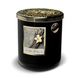 HEART & HOME - Geurkaars op basis van natuurlijke sojawas voor thuis - Grote Zwarte Vanille Pot - Brandduur 75 uur - Cadeau, decoratie en geur voor thuis - Glazen pot