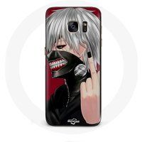 Maniacase Hoesje voor Samsung Galaxy S6 Tokyo Ghoul Kaneki Ken Masker Anime vinger