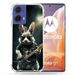 Cokitec Versterkte hoes voor Motorola G85 5G Muziek Rock Konijn