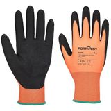 Portwest Dermi-grip NPR15 Nitril Korrelig - Oranje/zwart - XS